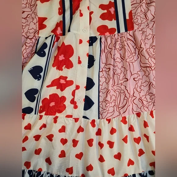 Adorable Lightweight Multiple Print Dress - Picture 6 of 7